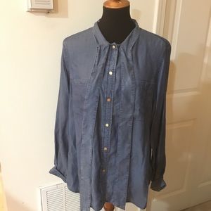 Michael Kors denim shirt NWT